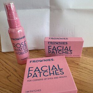 NIB Frownies Rose Water Hydrator & Wrinkle Patches // Frownies Starter Kit